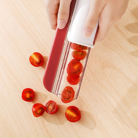 CherryChomp™ Portable Cherry Tomato Slicer